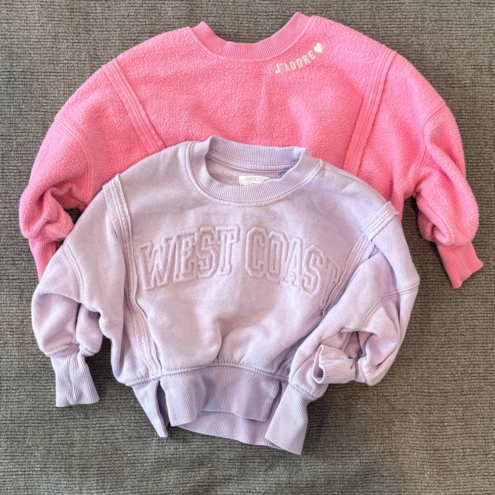 Pink and Purple Women's Sweaters
